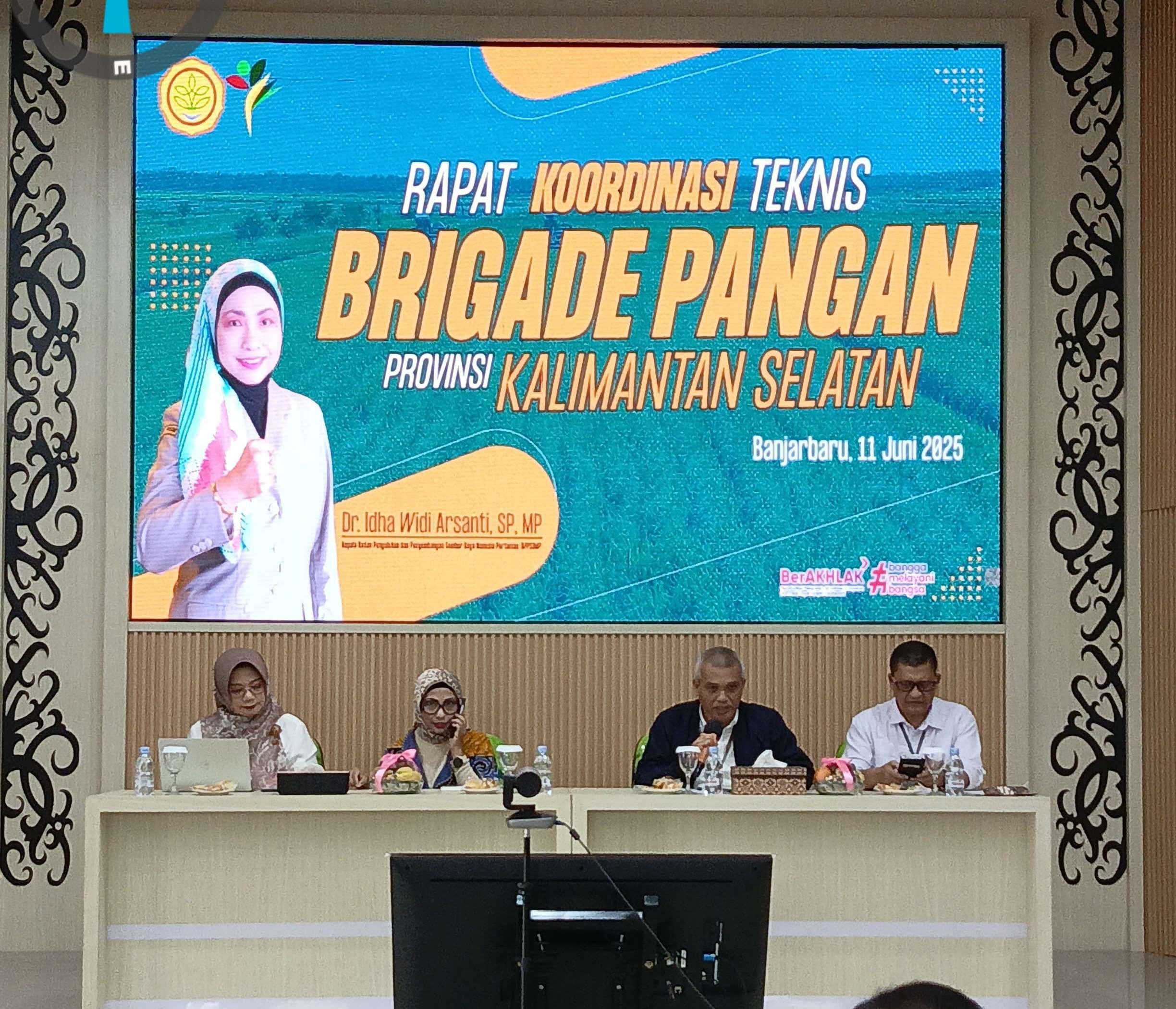 Dukung Akselerasi Swasembada Pangan, Ditjen Lahan dan Irigasi Hadiri Koordinasi Teknis Brigade Pangan di Kalimantan Selatan
