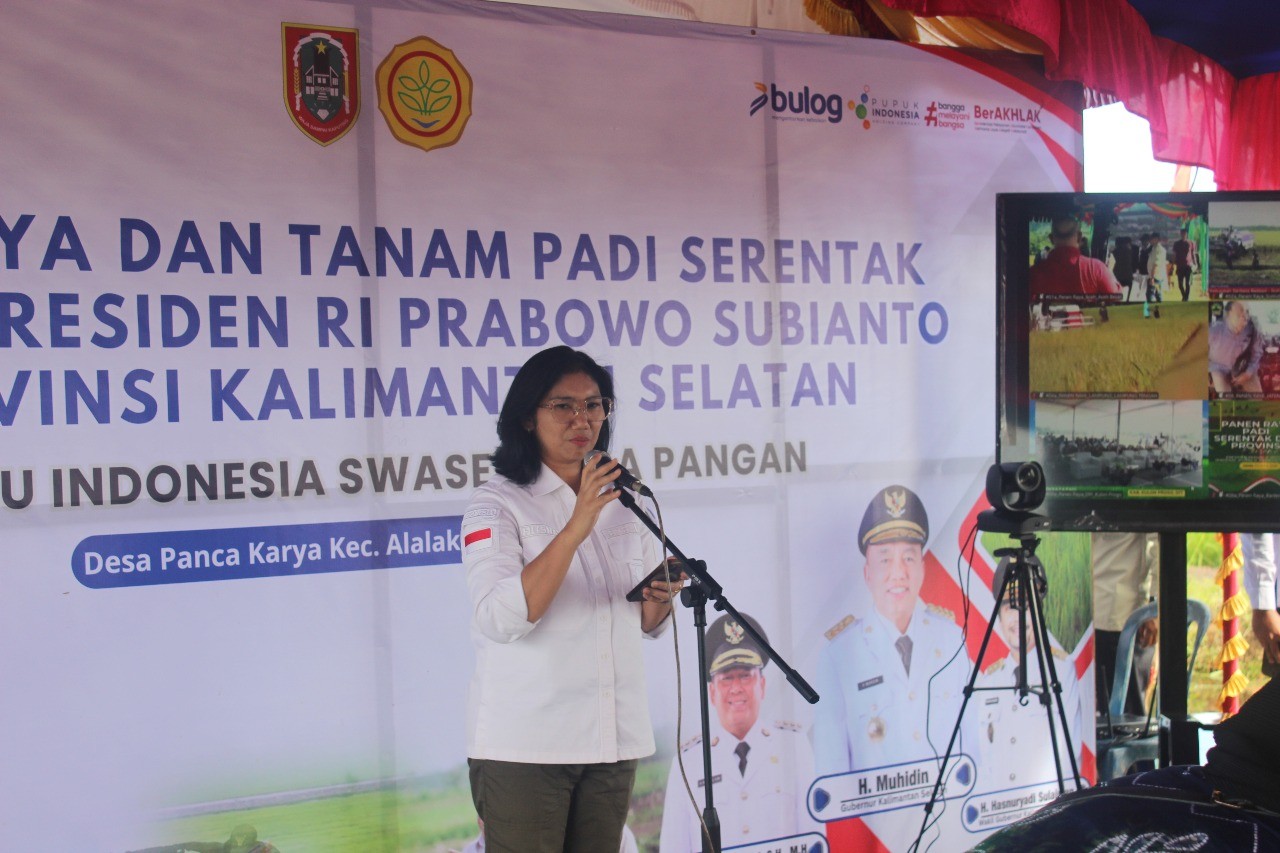 Panen Raya Padi Serentak Presiden RI Prabowo Subianto Provinsi Kalimantan Selatan