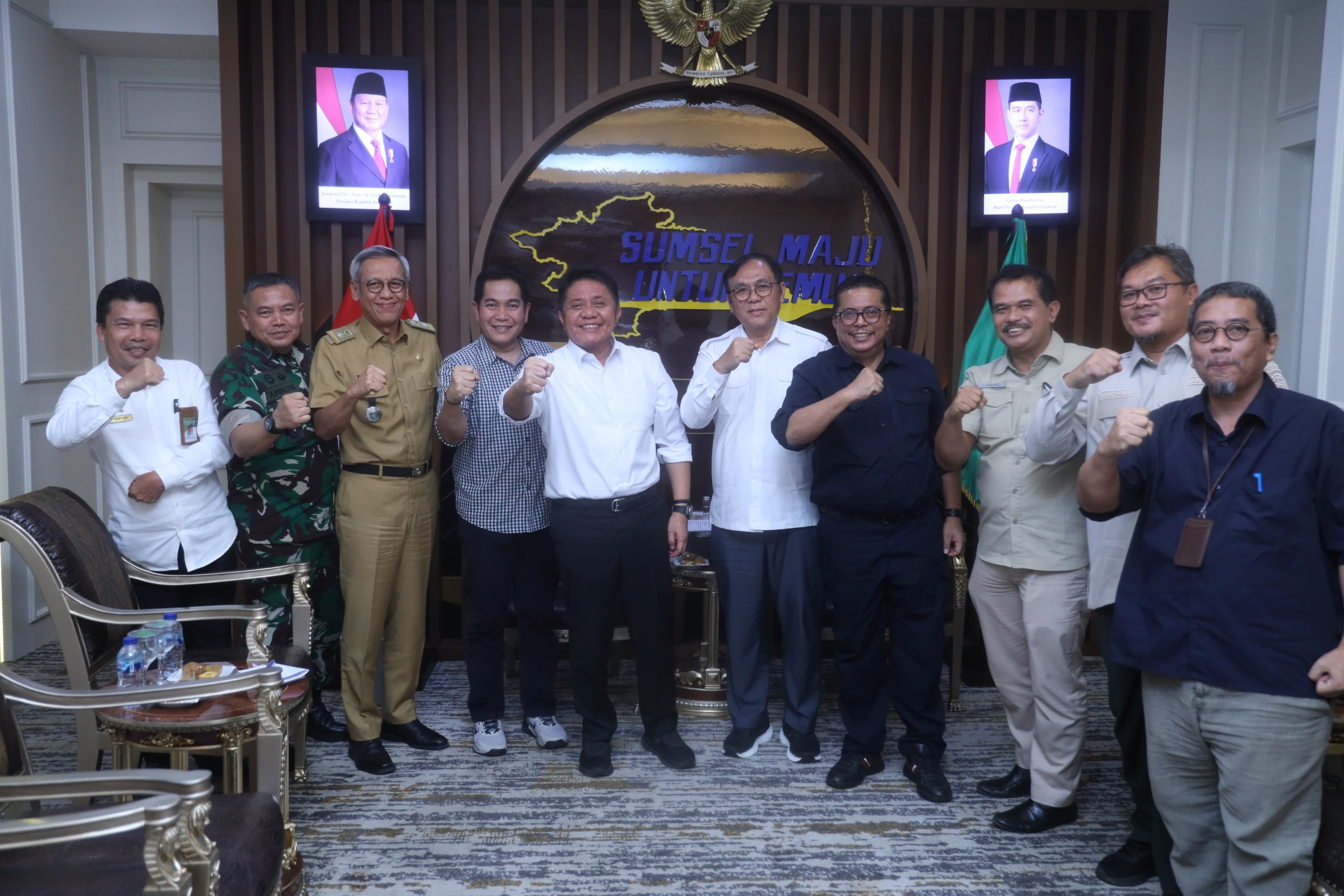 Usai Rakor Cetak Sawah, Plt. Dirjen LIP Audiensi dengan Gubernur Sumatera Selatan Dorong Percepatan Swasembada Pangan