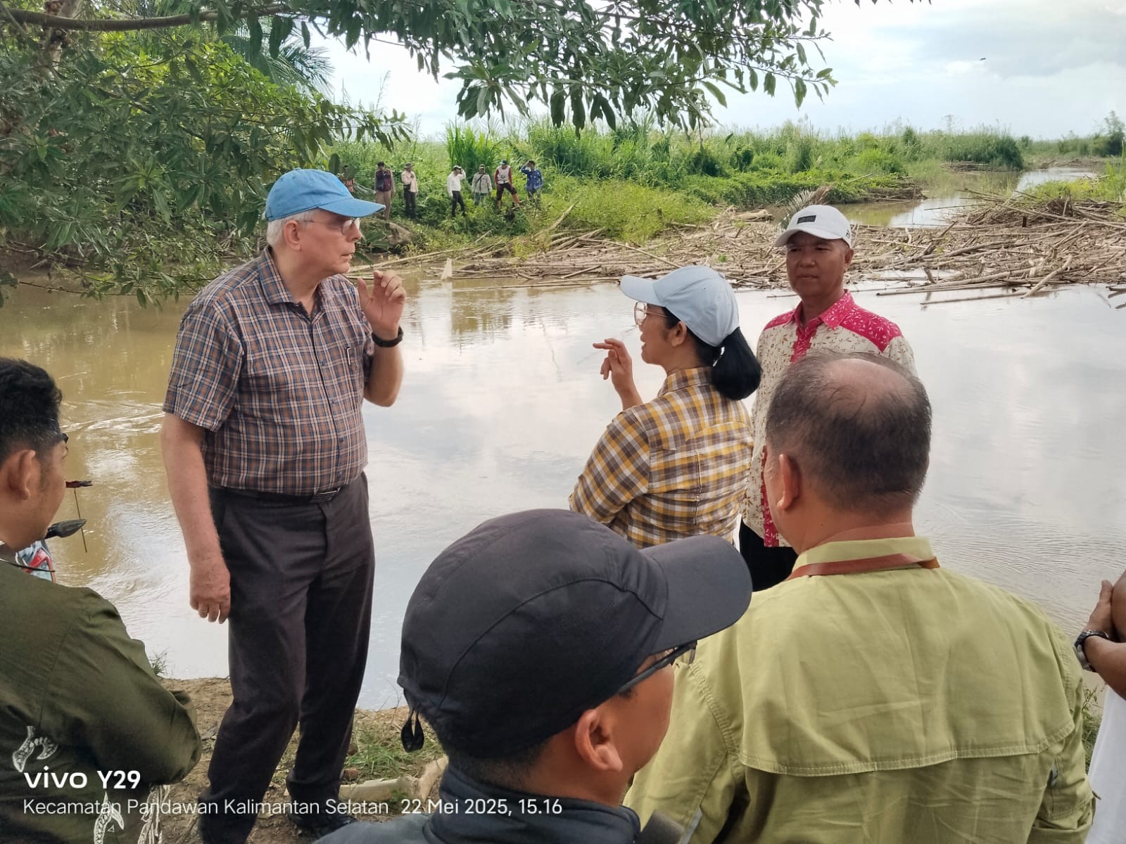 Pulihkan Lahan Lebak, Kementan dan ADB Tinjau Tanggul Rusak di Pandawan