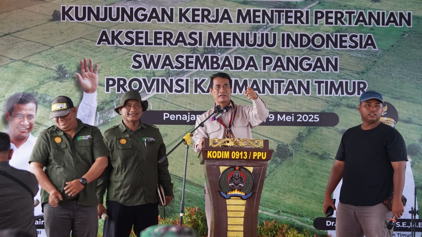 Mentan Amran Kunjungi Kaltim: Kementan Prioritaskan Modernisasi Pertanian