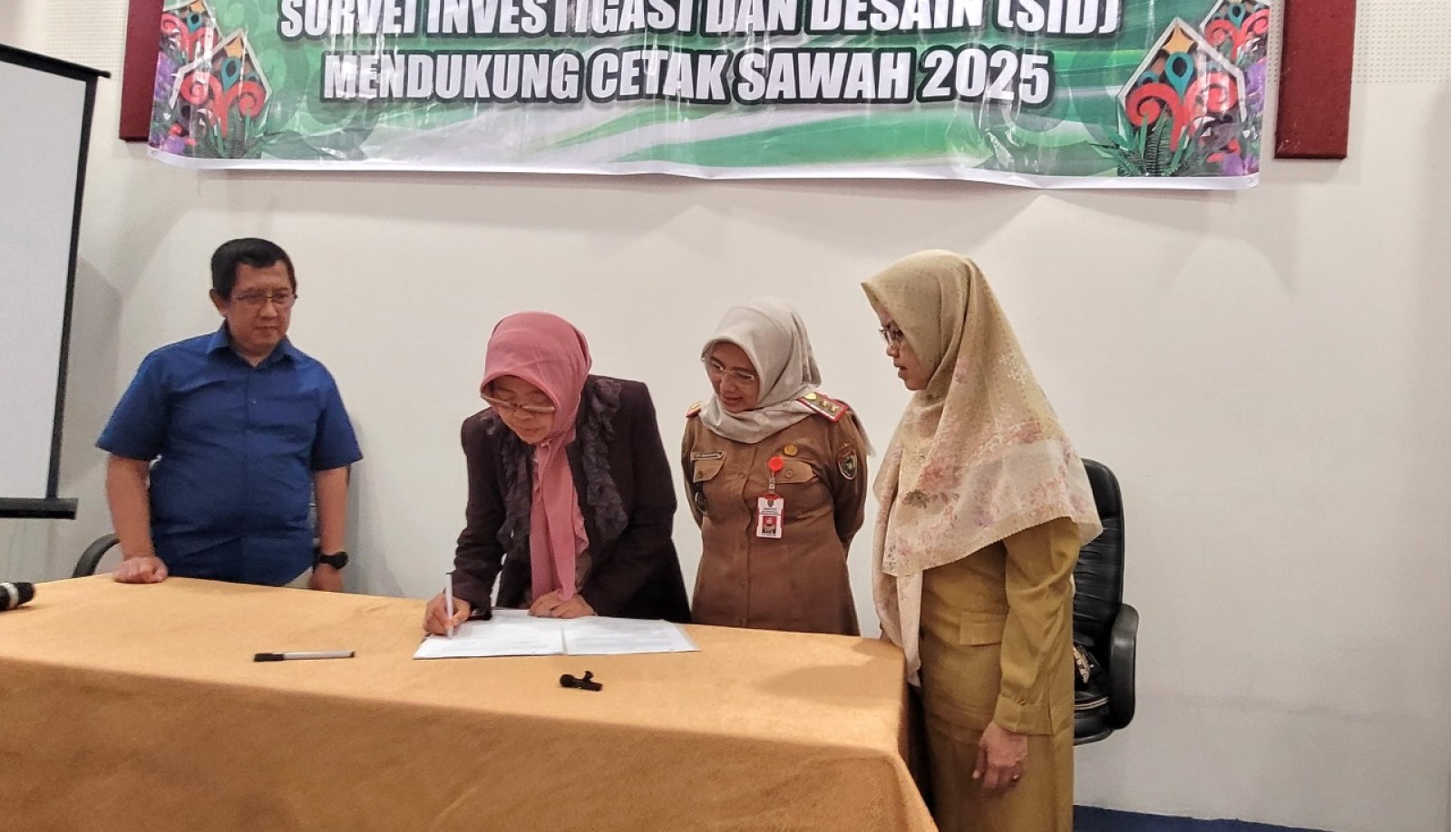 Penandatanganan SID Mendukung Cetak Sawah 2025