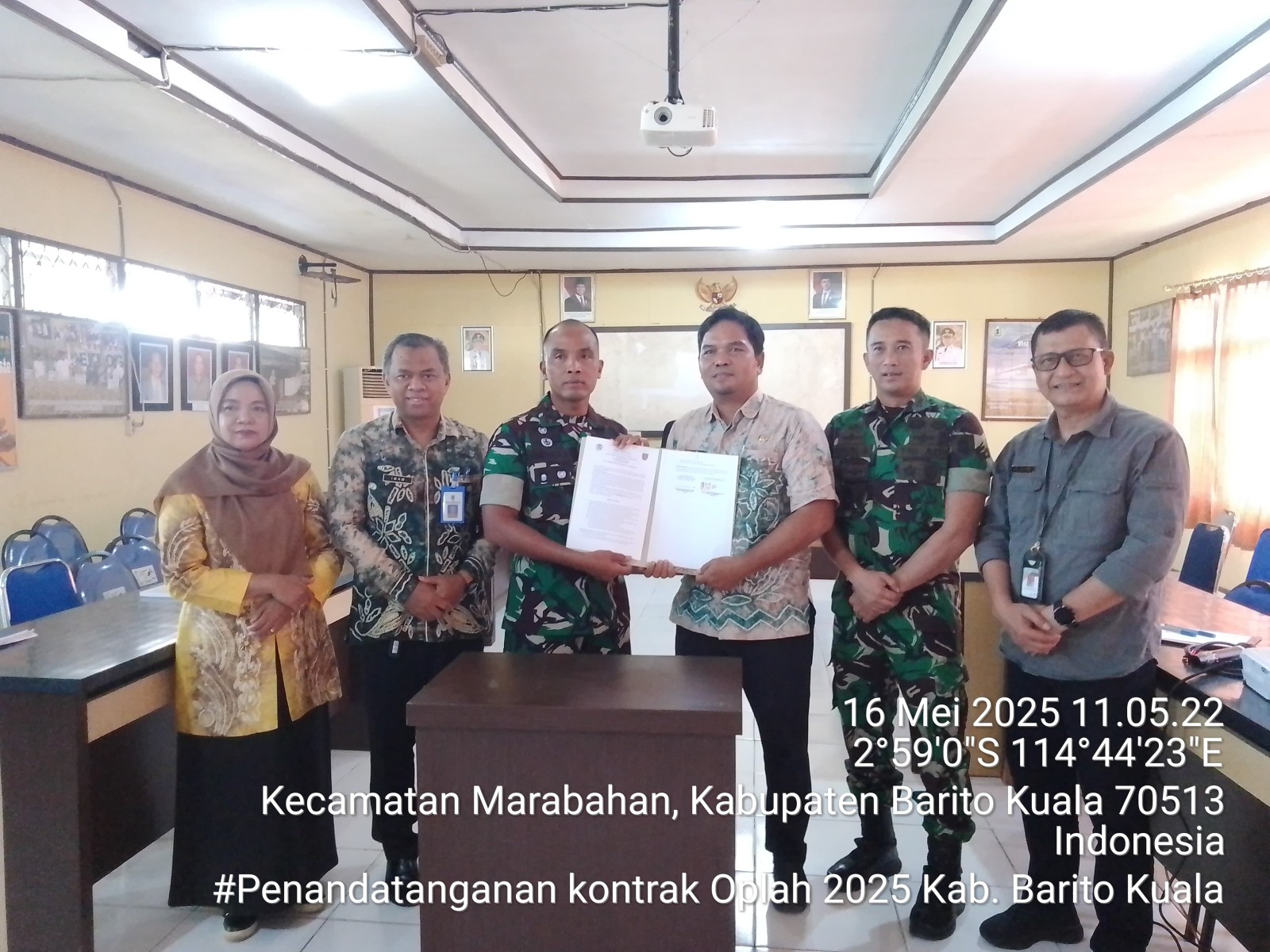 Barito Kuala Teken Kontrak Konstruksi OPLAH 2025