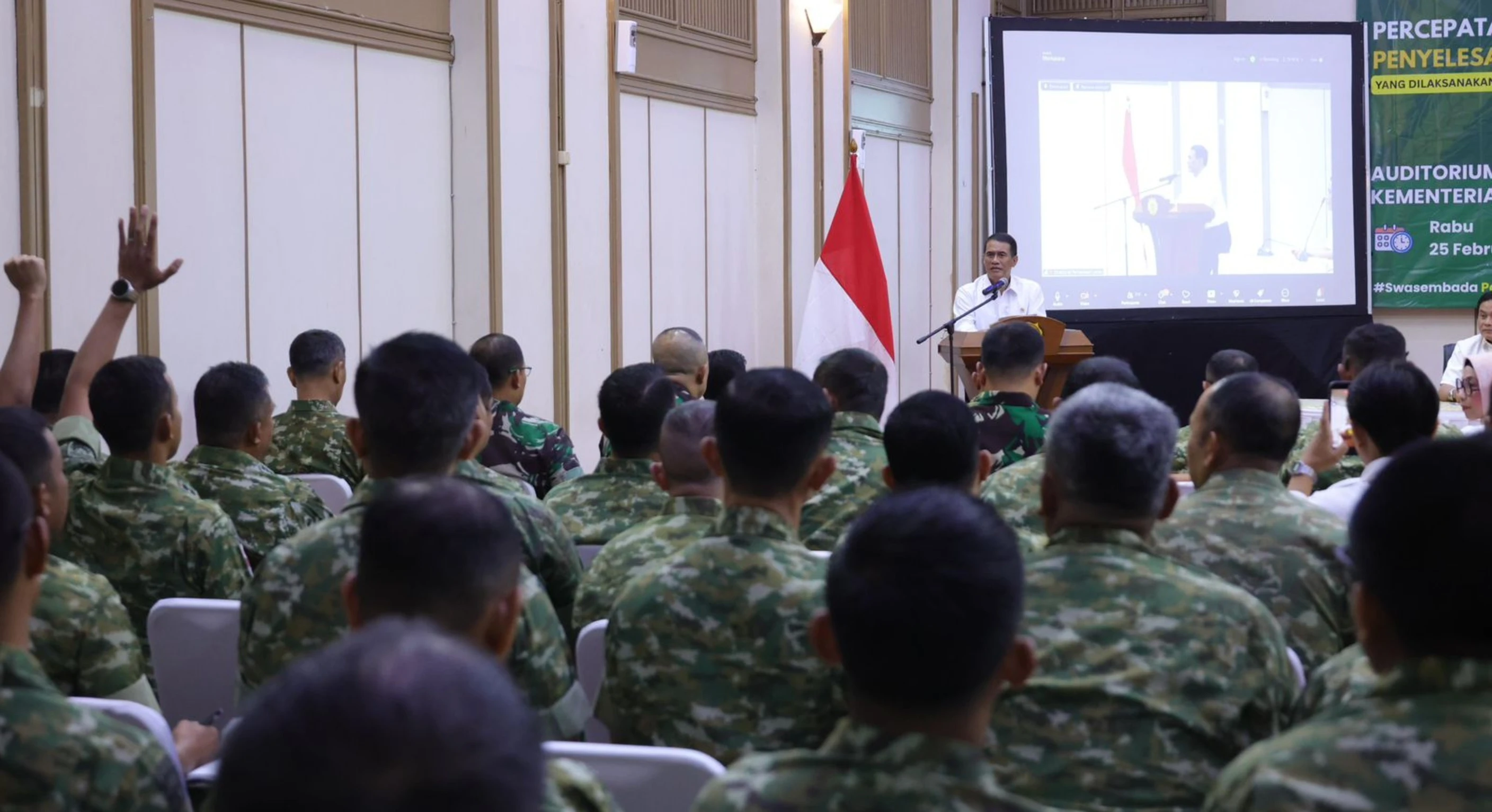 Mentan Amran Tegaskan Produksi Tak Boleh Kendor, TNI–Babinsa Kawal Cetak Sawah Nasional