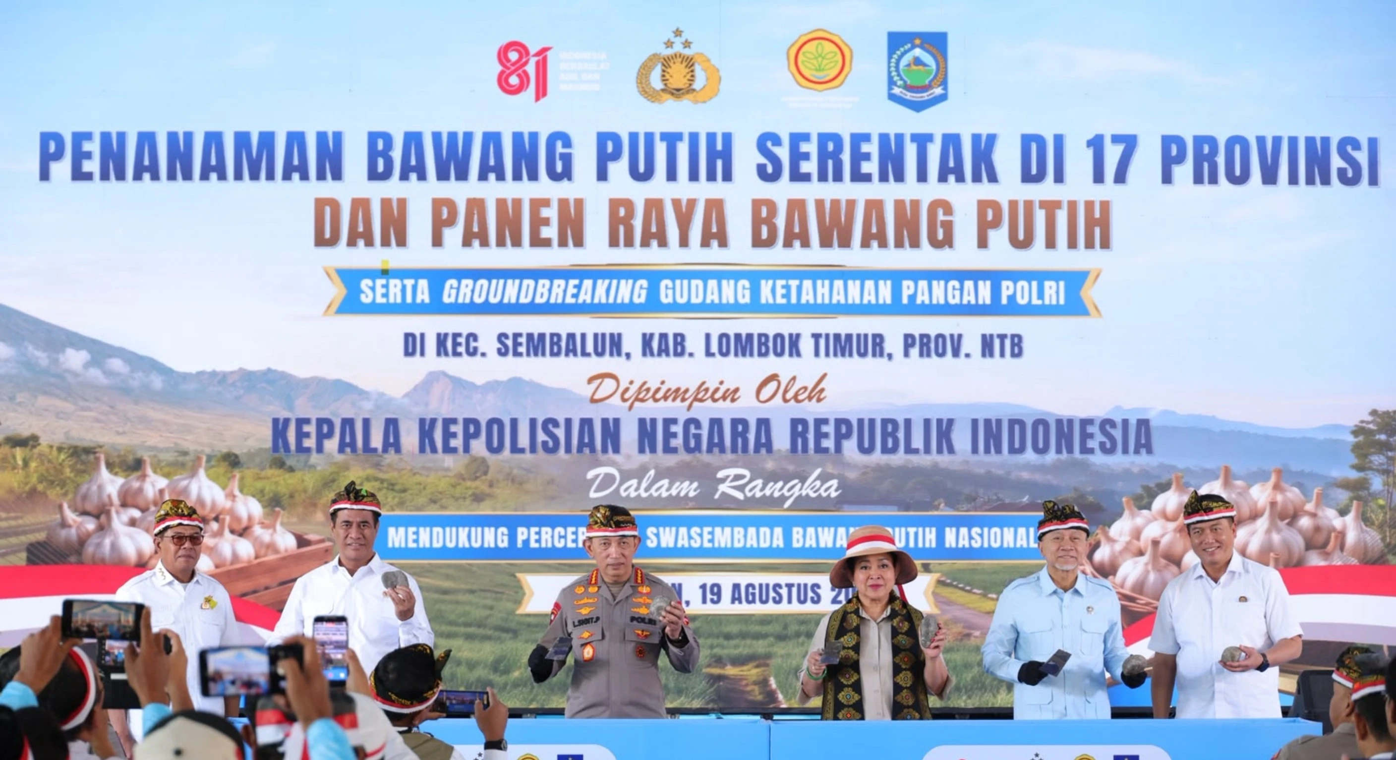 Kejar Swasembada Bawang Putih, Mentan Amran Perkuat Produksi Lombok Timur dengan Rp55,6 Miliar